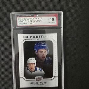 UD Portraits Rookie Card - Blue and White